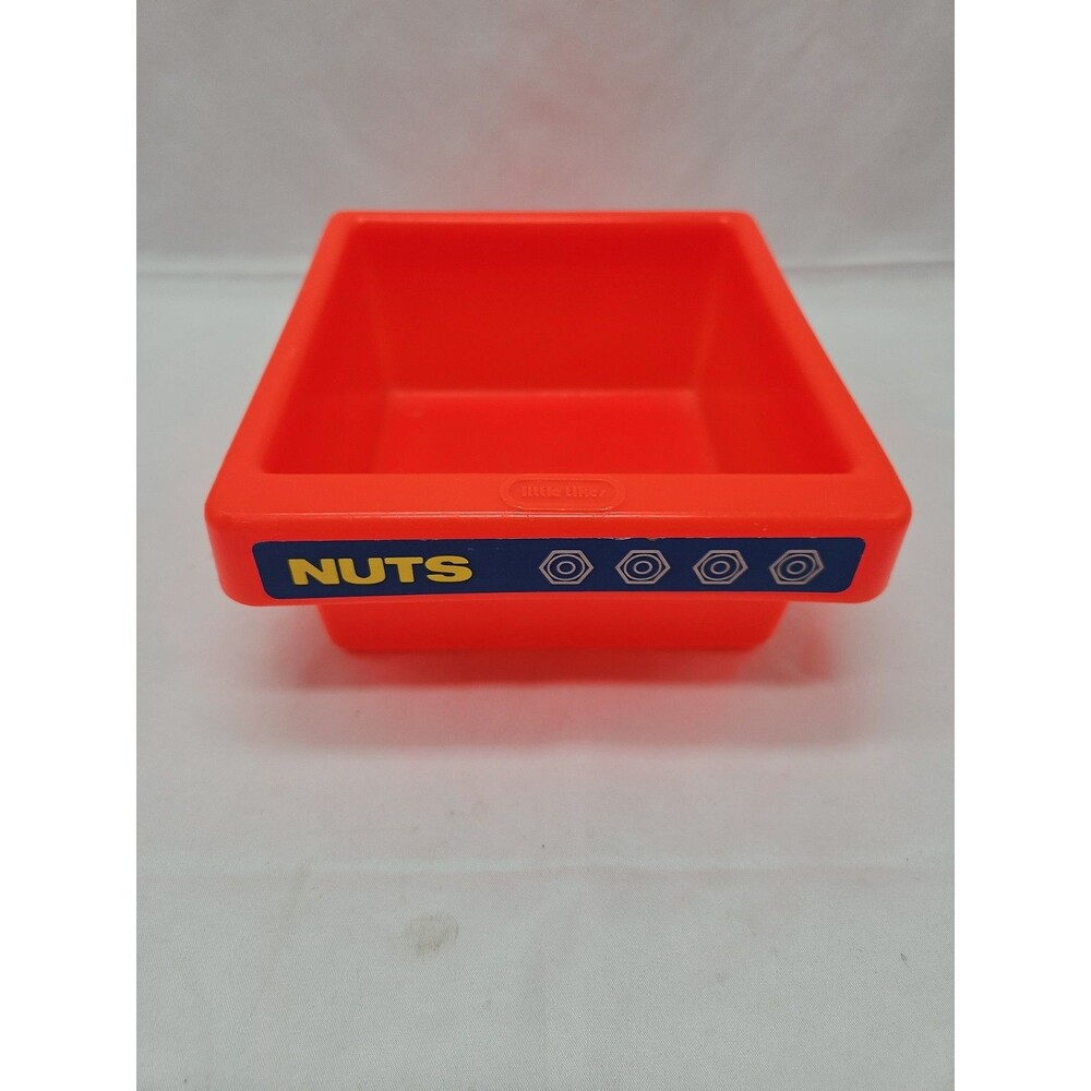 Little Tikes Tool Bench Replacement Drawer Bin Vintage Nuts Red